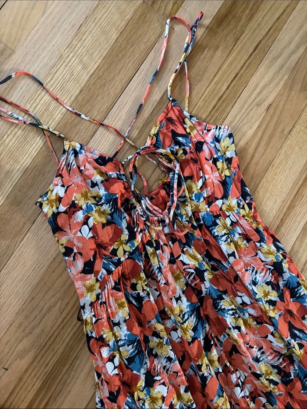 NWOT Free People Mulberry Maxi Coral Combo Floral Dress